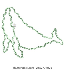 Patrón floral de Antiguas. Círculo adornado. Círculo adornado - Illustración libre de derechos