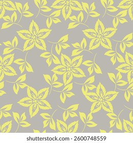Vintage Floral patterns seamless background border embroidery ethnic batik retro. Flower motifs paisley batik. Blue indigo silhouette watercolour flowers ikat design hand drawn. Vector illustration