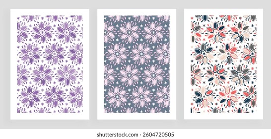 Vintage Floral patterns seamless background border embroidery ethnic batik retro. Flower motifs paisley batik. Brown silhouette watercolour flowers ikat design hand drawn