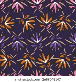 Antiguas Patrones florales bordados de fondo sin fisuras étnico batik retro. Motivos florales paisley batik. Silueta azul acuarela flores ikat diseño dibujado a mano. Ilustración vectorial
