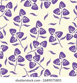 Vintage Floral patterns seamless background border embroidery ethnic batik retro. Flower motifs paisley batik. Blue indigo silhouette watercolour flowers ikat design hand drawn. Vector illustration.