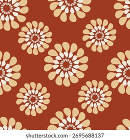 Vintage Blumenmuster nahtlose Hintergrund Grenze Stickerei ethnische Batik Retro. Blumenmotive paisley batik.  blumen ikat design handgezeichnet. Vektorgrafik