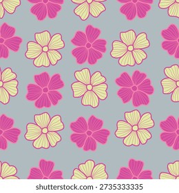 Vintage Floral patterns seamless background border embroidery ethnic batik retro. Flower motifs paisley batik. Blue silhouette watercolour flowers ikat design hand drawn. Vector illustration