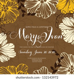 Vintage floral printable template