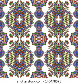 vintage floral seamless paisley pattern