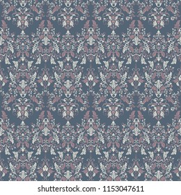 Vintage floral seamless patten. Classic Baroque wallpaper. seamless vector background