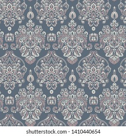 Vintage floral seamless patten. Classic Baroque wallpaper. seamless vector background