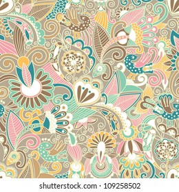 vintage floral seamless pattern