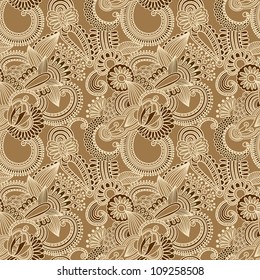vintage floral seamless pattern
