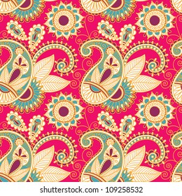 vintage floral seamless pattern