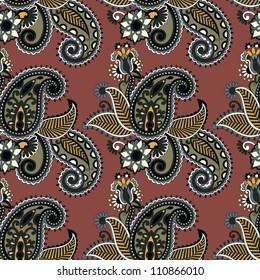 vintage floral seamless pattern