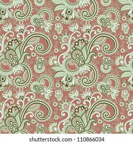 vintage floral seamless pattern