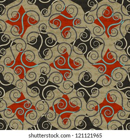 vintage floral seamless pattern