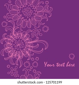 Vintage floral seamless pattern