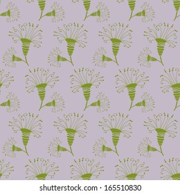 Vintage floral seamless pattern