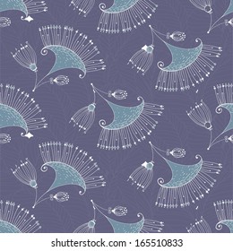 Vintage floral seamless pattern