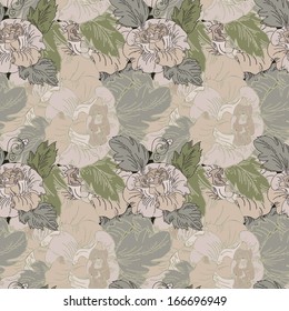 Vintage floral  Seamless Pattern
