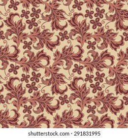 vintage floral seamless pattern