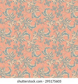 vintage floral seamless pattern