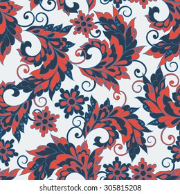 vintage floral seamless pattern
