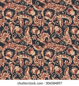 vintage floral seamless pattern