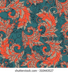 vintage floral seamless pattern