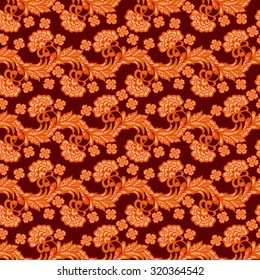 vintage floral seamless pattern