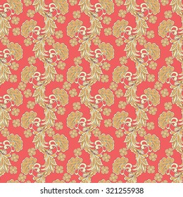 vintage floral seamless pattern