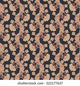 vintage floral seamless pattern