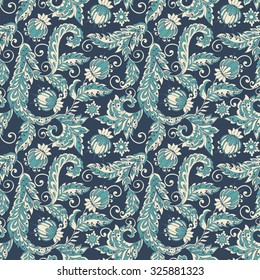 vintage floral seamless pattern