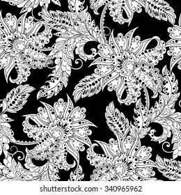 vintage floral seamless pattern