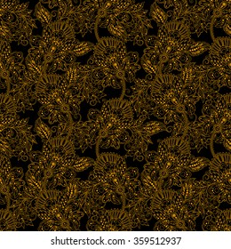 vintage floral seamless pattern