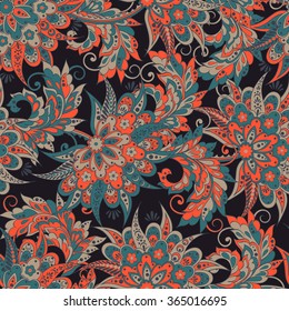 vintage floral seamless pattern