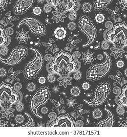 Vintage floral seamless pattern