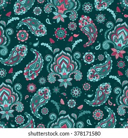 Vintage floral seamless pattern