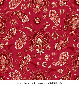 Vintage floral seamless pattern