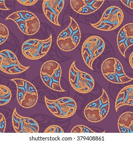 Vintage floral seamless pattern