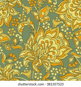 vintage floral seamless pattern
