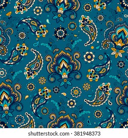 Vintage floral seamless pattern