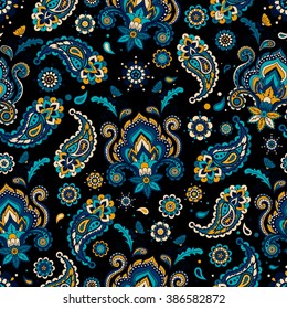 Vintage floral seamless pattern