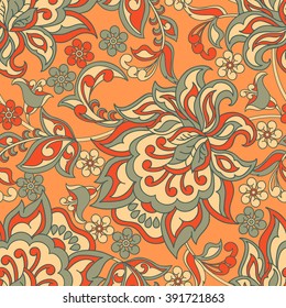 vintage floral seamless pattern