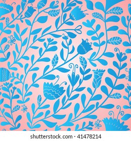 Vintage floral seamless pattern