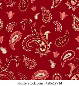 Vintage floral seamless pattern