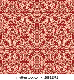 Vintage floral seamless pattern.