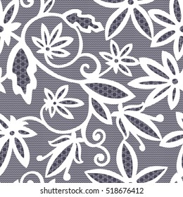 Vintage floral seamless pattern.
