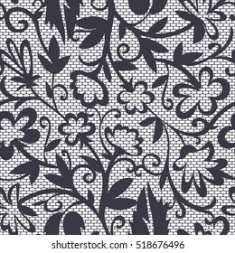 Vintage floral seamless pattern.