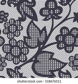 Vintage floral seamless pattern.