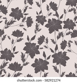 vintage floral seamless pattern