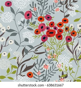 Vintage Floral Seamless Pattern