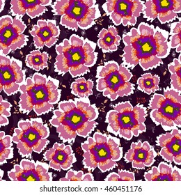 Vintage floral seamless pattern background, vector illustration